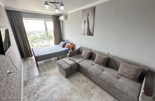 Almaty Apartamento | MEDINAHOTELKZ, #75, вид на горы и закат, 15 мин до арбата, HALAL