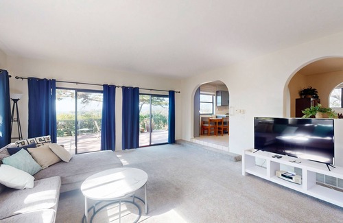 Montecito Casa | Mediterranean Home with Ocean & Mountain Views, Garden Patios & Great Location