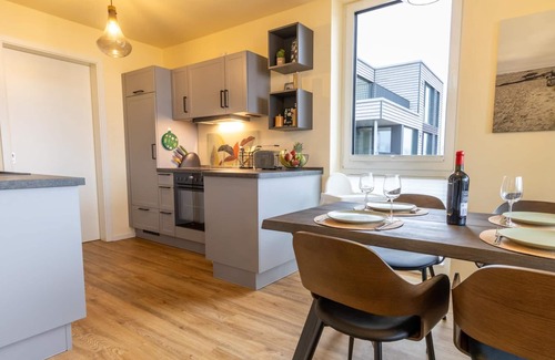 Ostholstein Apartamento | Meerglück am Leuchtfeuer- BeltBlick Fehmarn - Modern and family-friendly vacation apartment right by the sea