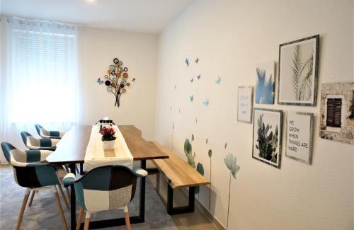 Frankenthal Apartamento | Mein Apartment Flowers mit Kamin, bis 10 Personen