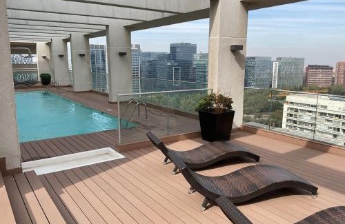 Apoquindo Apartamento | Mejor ubicación! Cerca a Mall parque Arauco, wifi, balcón