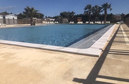 Port-la-Nouvelle Casa | Mer 3* - Mobile-Home 2 Bedrooms Cliumatisé Large terrace Heated swimming pool