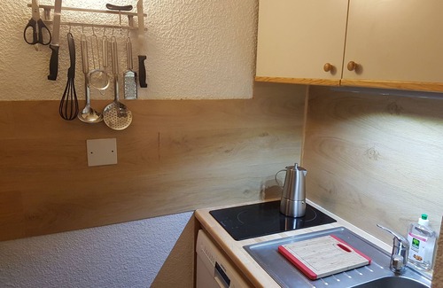 Meribel-Mottaret Apartamento | Méribel-Mottaret, 2 habitaciones de 27m2, hermosa vista hacia el sur, ski-in ski-out en 1850