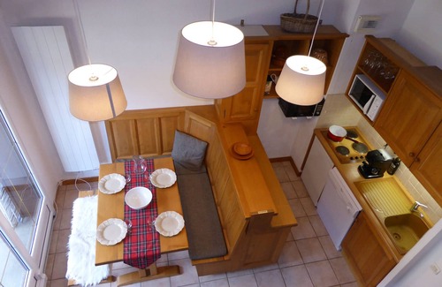 Les Contamines-Montjoie Apartamento | Estudio mezzanine para 4 en Les Contamines-Montjoie con garaje