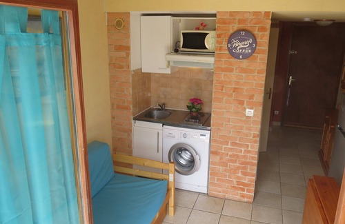 Sainte-Marie-la-Mer Apartamento | T2 Appart mezzan. , 100 m. playa, limpio acogedor