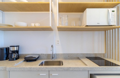 Centro Apartamento | MHFA Studios em Prédio Luxuoso Vista Mar