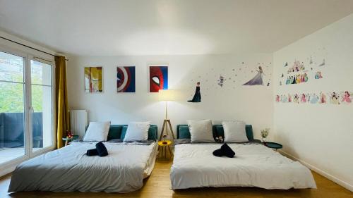Bussy-Saint-Georges Apartamento | Mickey Mouse - Gare - Centre - Lac - Parking - Wifi