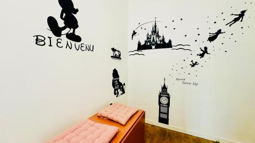 Bussy-Saint-Georges Apartamento | Mickey Mouse - Gare - Centre - Lac - Parking - Wifi