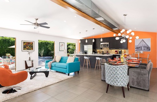 Sunmor Casa | Mid-Century Modern Pool Home By Meiselman! Cozy and Vibrant!