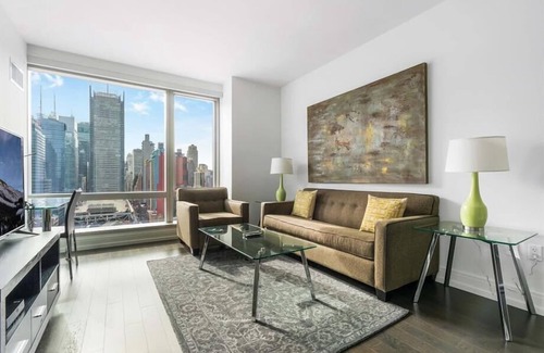 Hell's Kitchen Apartamento | Midtown Manhattan 1 BR river | 24hr Doorman