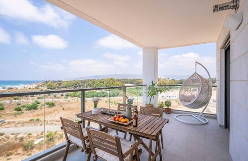 Nahariya Apartamento | Mini Penthouse 3BR | Huge Balcony | Open SeaView
