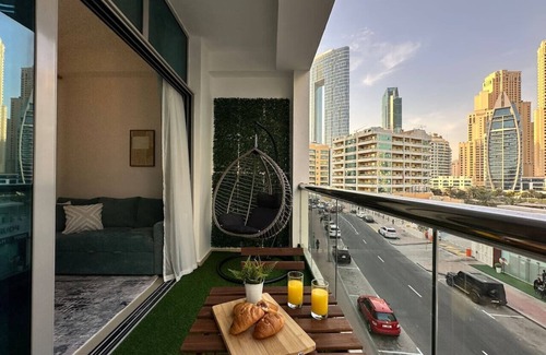 Dubai Marina Apartamento | Minimalist Studio W/Amazings Marina Canal Views