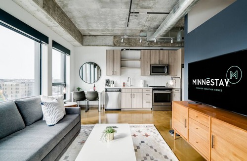 Warehouse District Apartamento | Minnestay * Sable 58 ♥ Vistas de esquina Mpls ♥ North Loop