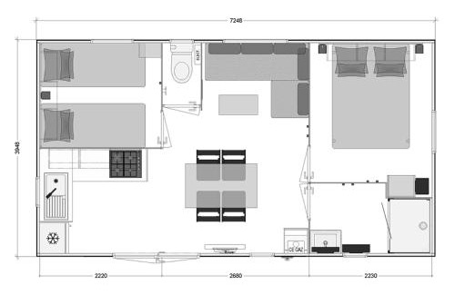 Genouille Otro | Mobil home Bahia DUO Prenium