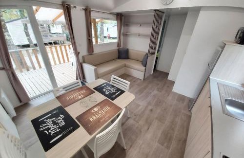 Lagorce Otro | Mobil home climatisé 6pers. 3CH camping domaine de chaussy 5* Ardèche