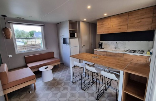 Saint-Molf Casa | Mobil-Home ELEGANCE 4 Zimmer 6 Personen + TV + 2 Badezimmer