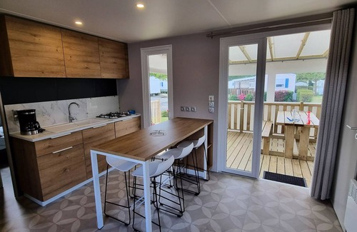 Saint-Molf Casa | Mobil-Home ELEGANCE 4 Zimmer 6 Personen + TV + 2 Badezimmer