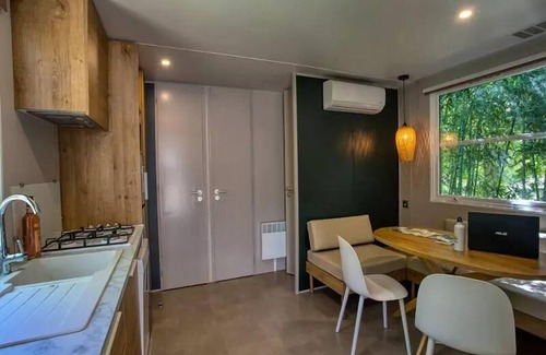 Saint-Vincent-de-Cosse Casa | Mobil-Home Komfort Riviera 29m2 (2 Schlafzimmer) + überdachte Terrasse 18m2 4 Personen
