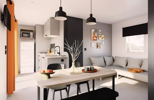 Vic-sur-Aisne Casa | Mobil-home | Premium | 3 Ch. | 6 pers. | Terrace Lounge | A/C | TV