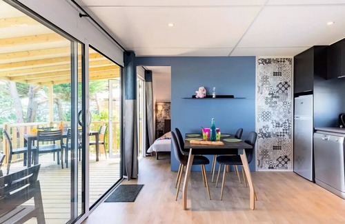 Asserac Casa | Mobilheim Premium Meerblick 4 Zimmer 6 Personen + TV 2 Badezimmer