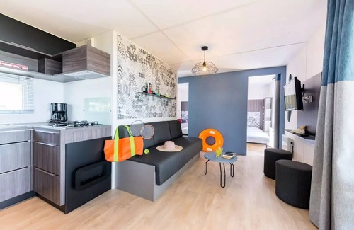 Asserac Casa | Mobilheim Premium Meerblick 4 Zimmer 6 Personen + TV 2 Badezimmer