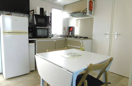 Saint-Jacques Casa | Mobile home 4 rooms 6 people direct access beach
