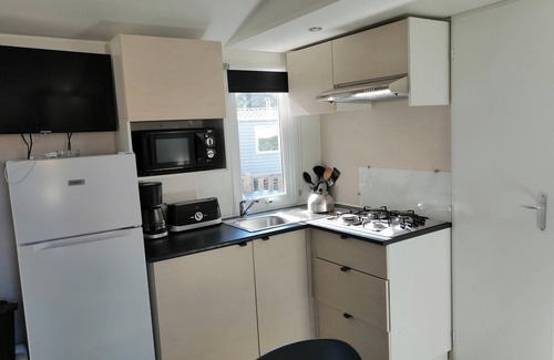 Torreilles-Plage Casa | Mobile home at camping les dunes