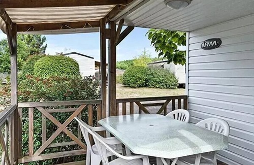 Rhinau Casa | Mobile home Einfache Terrasse