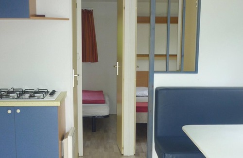 Carcans Casa | Casa móvil cerca del lago y el océano en un camping familiar