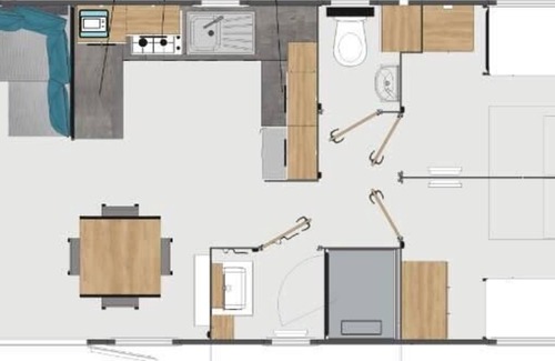 Perols Casa | Mobile Home OuiReves 348, facing the Mediterranean