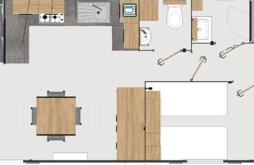 Perols Casa | Mobile Home OuiReves 549, facing the Mediterranean