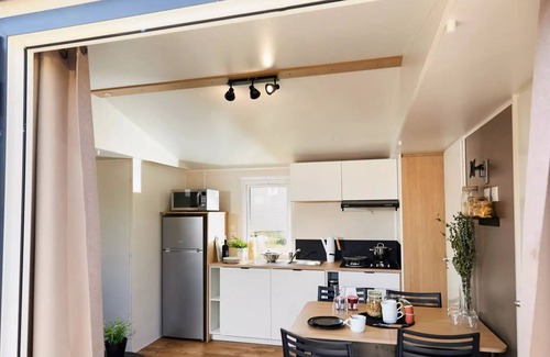 Saint Maime Casa | Mobilheim 35m2 Premium + (3ch-6/7pers) + Terrace + LV + TV + Klettern 7 Personen