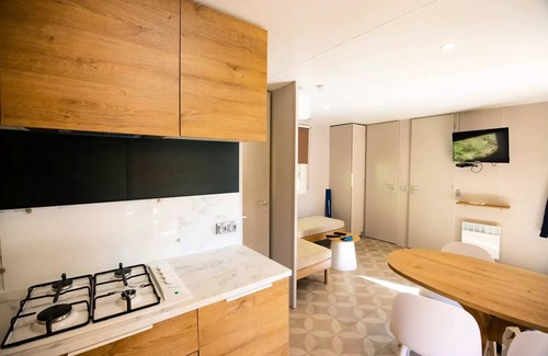 Servies Casa | Mobilheim Grashopper 32m2 5 Personen