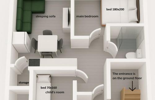 Kutno Apartamento | Modern 2023 apartment