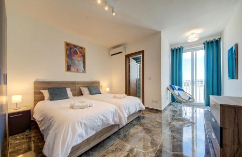 Pieta Apartamento | Modern 3BR Penthouse with Valletta Views & Terrace