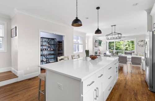 Southwest Raleigh Casa | Modern 4BR Retreat Fire Pit & Porch Swing