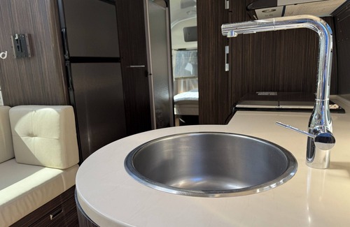 Strawberry Casa | Modern Airstream with WiFi and AC in Charming Mill Valley with Backyard Ducks