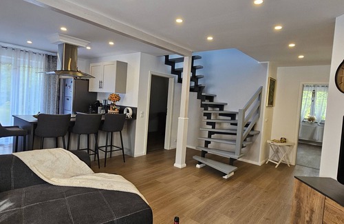 Midlum Apartamento | Modern and cozy vacation apartment on the North Sea, rural, quiet, with garden