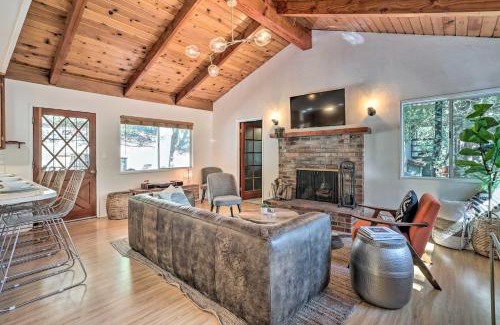 Crestline Casa | Modern and Unique Cabin with Deck by Lake Gregory!