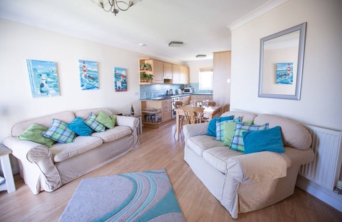 Newquay Apartamento | Apartamento moderno con impresionantes vistas de la playa de Fistral, Newquay