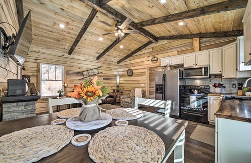 Pisgah Forest Cabina | Modern Cabin w/ Fire Pit < 3 Mi to Trails!