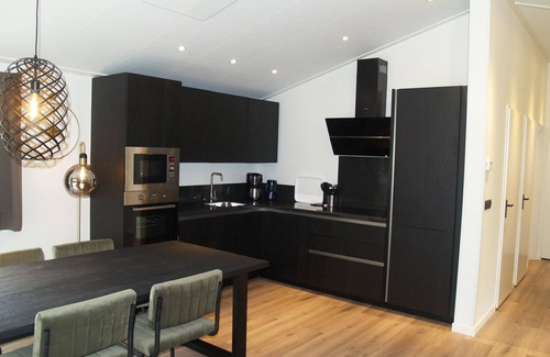 Ruinen Chalet De Esquí | Modern chalet with dishwasher on a holiday park