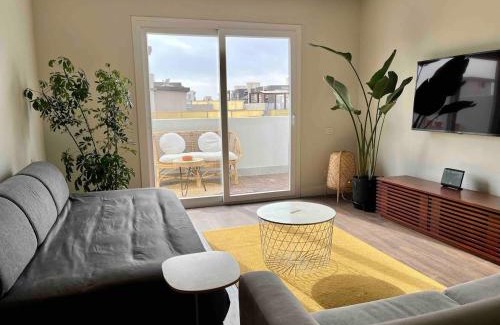 Sheikh Zayed City Apartamento | Modern chic rooftop studio