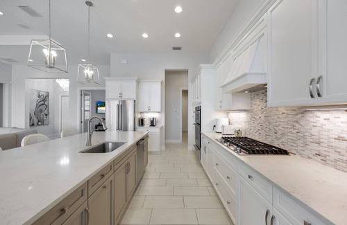 Biggar Casa | Modern Gulf Access Retreat w/Pool, Office & Outdoor Kitchen | Hidden Harbor, Fort Myers