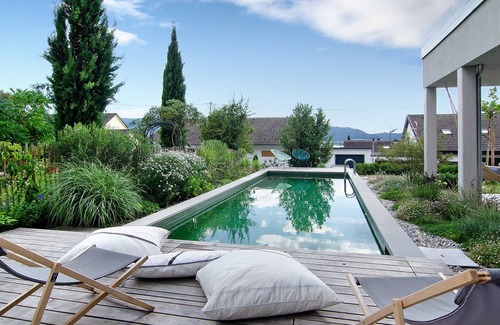 Ludwigshafen Apartamento | Modern Holiday Apartment With Heated Natural Pool, Sauna, Terrace and WiFi; Parking lots available