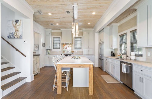 SeaNest Village Casa | Modern Home w/ Gulf Views, Private Beach, Community Pool, & 4 Bikes
