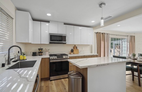West Hills Casa | Modern home with office near Warner Center, spacious yard pets welcome