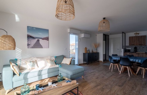 Saint-Paul-en-Born Casa | Casa moderna a 6 km de Mimizan para 6 personas, limpieza incluida