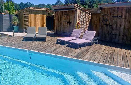 Carcans Casa | Modern house with Pool & Jacuzzi in Carcans