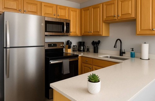 Downtown Cleveland Apartamento | Modern King Loft Playhouse Sq & CSU
